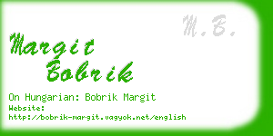 margit bobrik business card